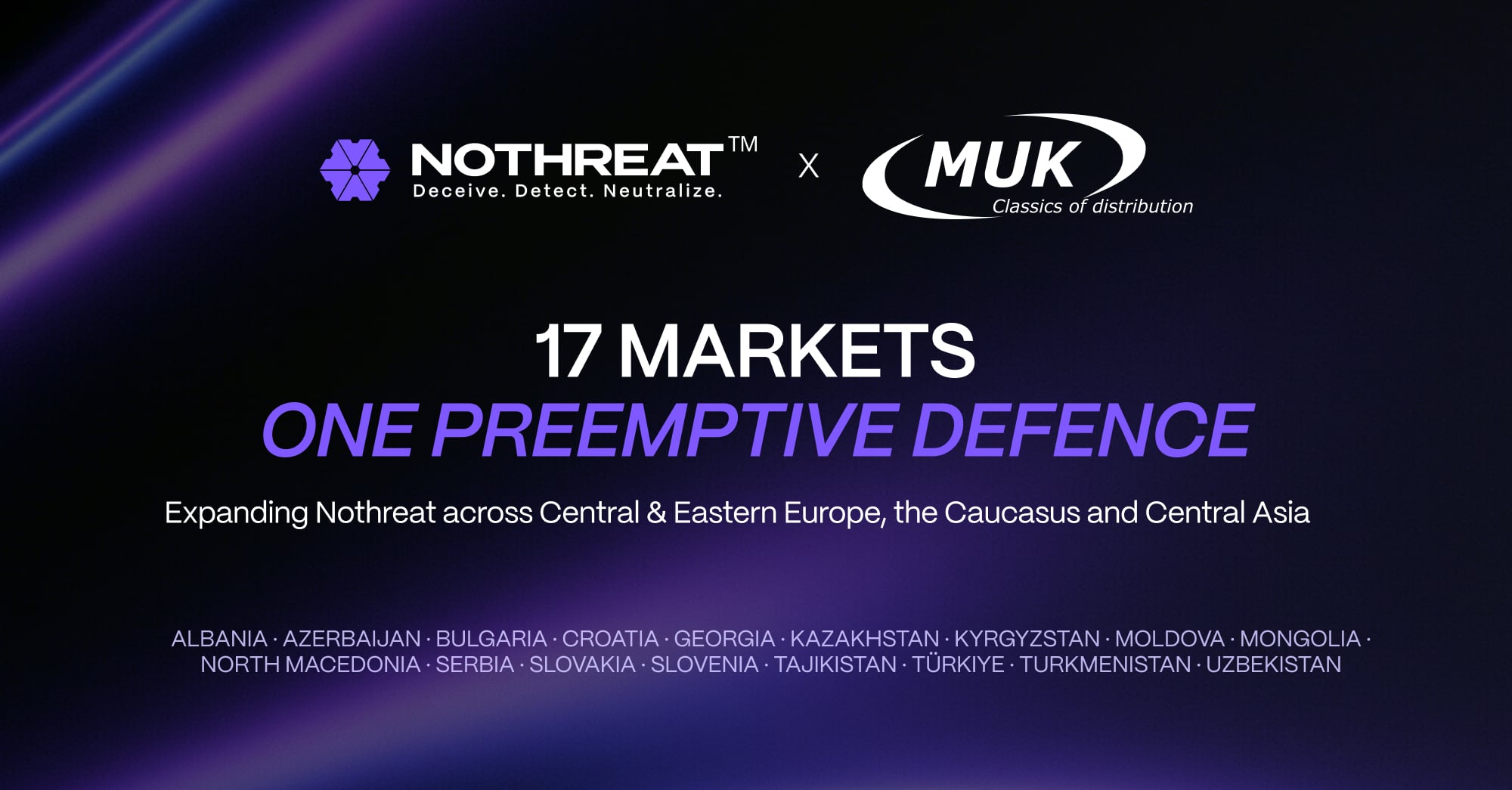 Nothreat and MUK Group distribution partnership